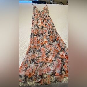 Floral flowy maxi dress